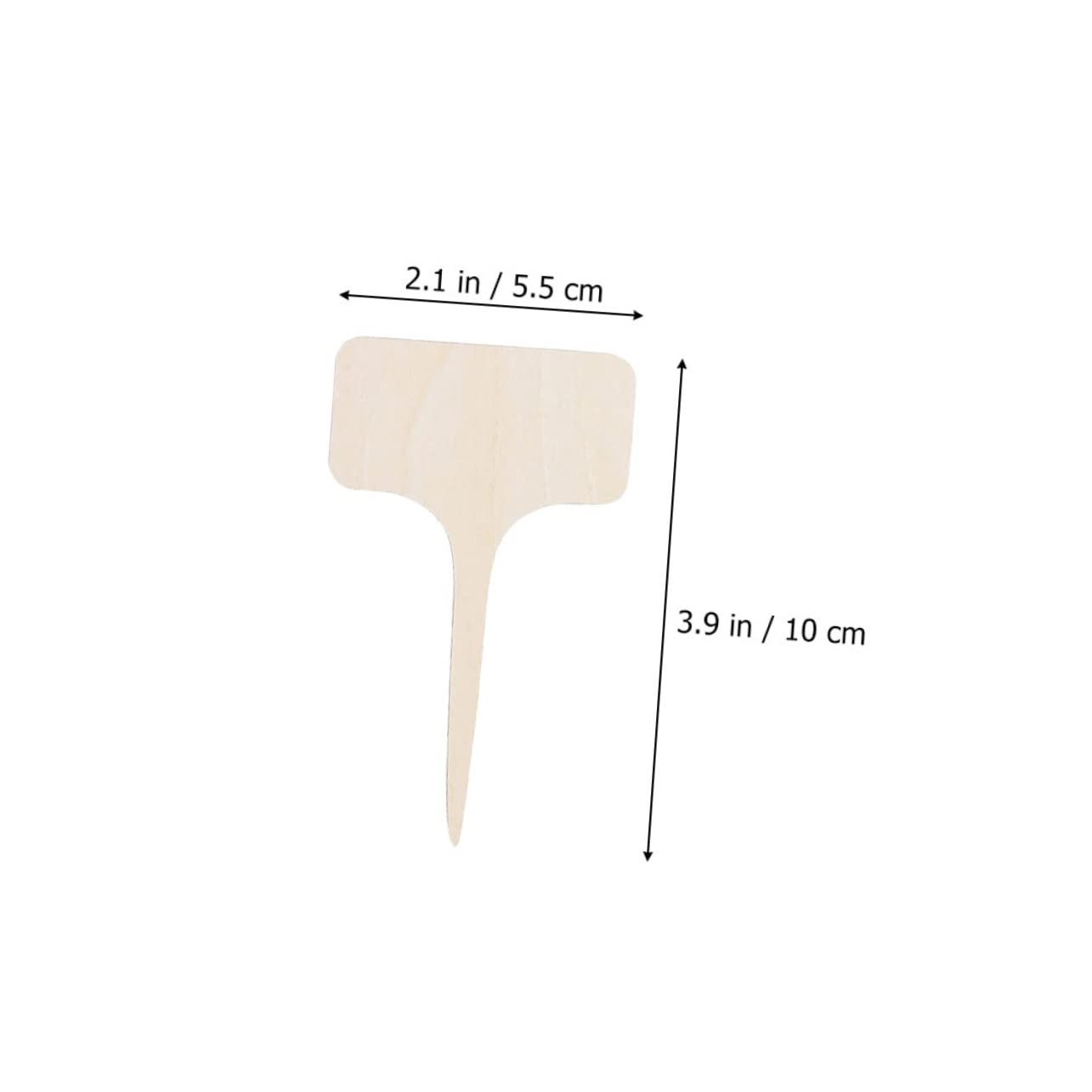Kisangel 5 Sets Praktische Pflanzenetiketten Aus Holz Blanko-namensschilder Für Gartenpfähle Gartenpfahl-dekorationen Kreative Pflanzenschilder Pflanzornament 20 Stück * 5