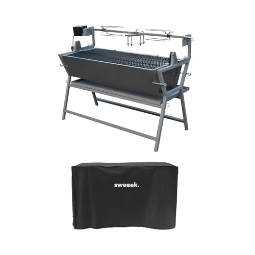 sweeek - Rôtissoire charbon de bois motorisée...