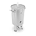 Royal Catering Cuve De Fermentation Fermenteur Bière Conique RCBM-44CF (30 litres, Thermomètre : °C / °F, 2 poignées, Robinet à Bille et Soupape, Orifice Barboteur, INOX)
