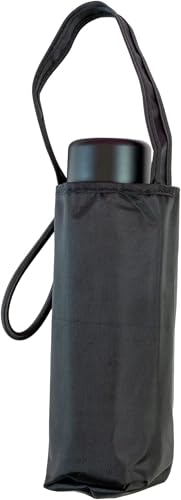 Totes Super Mini Manual ECO Compact Umbrella - Black