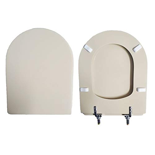 Copriwater Clodia Dolomite legno rivestito in resina poliestere Champagne