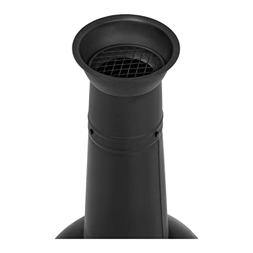 Uniprodo Uni_G_Chimney_04 Terrassenofen aus Stahl 112 cm Gartenkamin Gartenofen Ofen Garten Stahl-2
