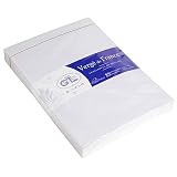 Lalo 20800L - Un paquet de 25 enveloppes doublées gommées 16,2x22,9 cm, Vergé de France, Blanc