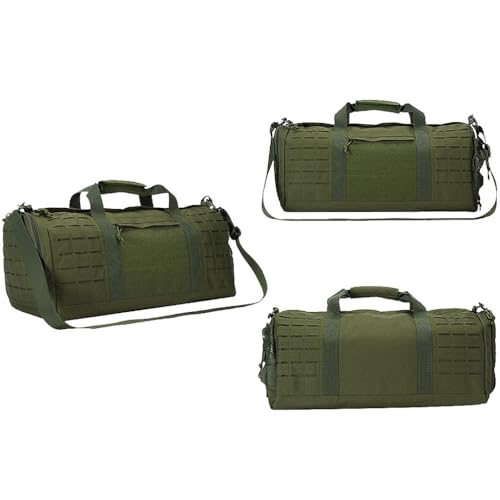 Sac à main tactique vert pour homme avec bandoulière réglable sport et voyage