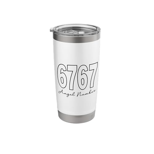 Angel Number 6767 Numerology Spirituality Stainless Steel Insulated Tumbler