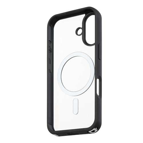 Image of TEKNE Hybrid Protective Case for iPhone 17 | MagSafe Compatible | Shockproof Bubble Corners | TPU + Polycarbonate | Raised Edge Protection | Slim Back Cover (Black)