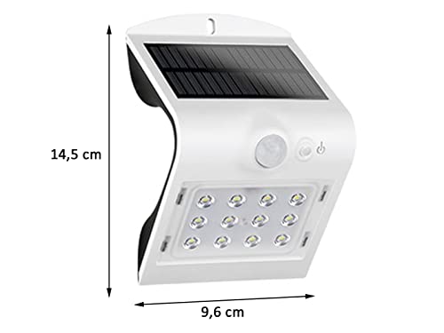 Rev Solare Led Butterfly Con Sensore Di Movimento 1.5W Bianco - 3