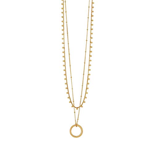 Preisvergleich Produktbild DANSK Smykkekunst Indian Circle Chain Kette Necklace Gold Plating