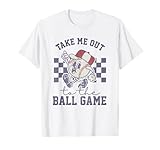 Take Me Out to The Baseball Ball Game Softball Vintage T-Shirt