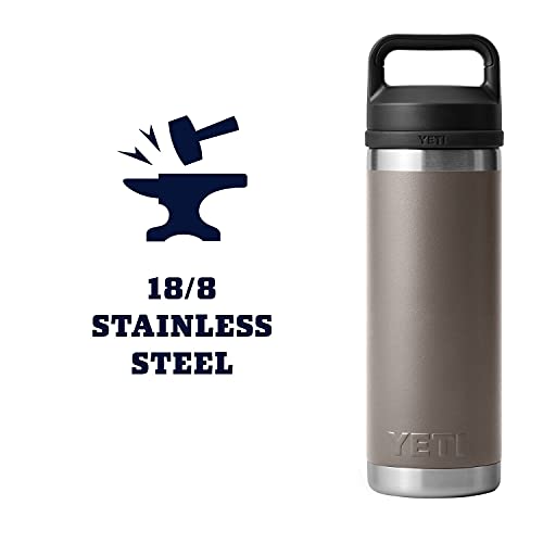 Image of YETI Rambler 18 oz Bottle, Leakproof, Vacuum Insulated, Stainless Steel with Chug Cap, Sharptail Taupe