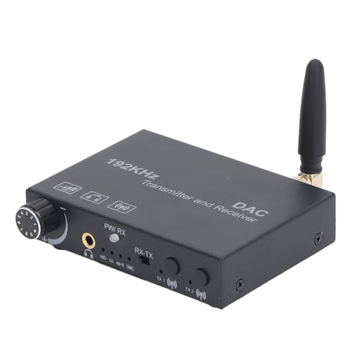 BT 5.3 Convertidor de Audio Digital a Analógico Ajuste de Volumen Transmisor Receptor Coaxial óptico para Oficina en Casa con APTX LL HD Frecuencia de Muestreo 192K