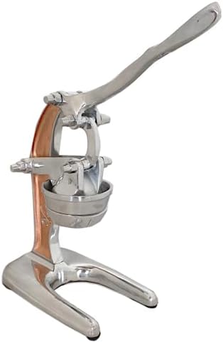 Artisan Cast Aluminum Professional Grade Manual Hand Press Juicer for Orange, Grapefruit, and Large Citrus Fruits Morning Drinks, Cocktails, or Cooking by Verve CULTURE - Rose Gold - Large 14x9x17