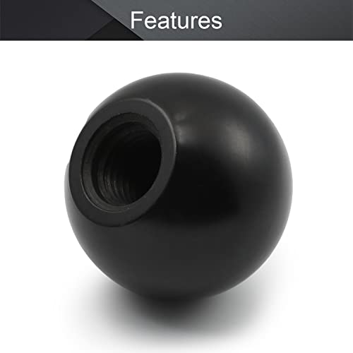 Othmro 1pc Ball Lever Knobs, M16 Female Thread Insulated Black Ball Knob - Image 4