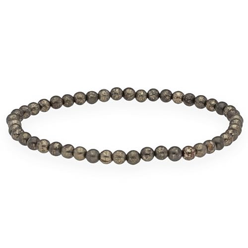 Lebensquelle Plus Mini Kugelarmband | 4-5mm | Hochwertiges Edelsteinarmband (Pyrit)