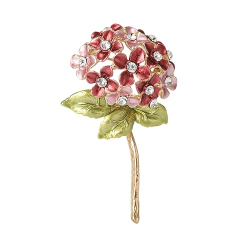 Image of Rhinestone Flower Brooch 18K Gold Plated Flower Floral Brooch Elegant Pearl Lapel Pin Costume Jewelry Thanksgiving Day Birthday Wedding Gifts for Mom Wife