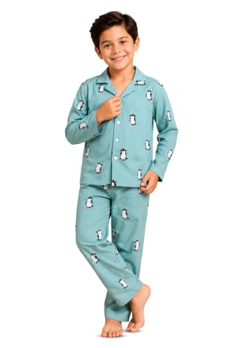 Image of 3BROS Kid's Pure Cotton Full Sleeves Night Suit /Dress for Boys /Girls Full Pajama & Top Sleep Suit Combo Set