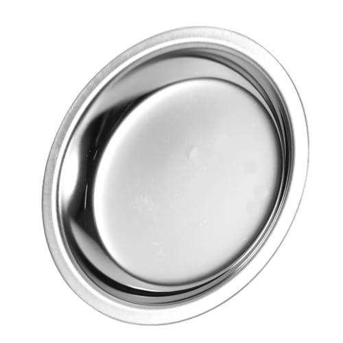 Healifty Stainless Steel Tea Bag Holder Round Metal Tea Saucer for Beverages Decorative Coaster for Home Bar and Restaurant Use Lightweight and Stainless Steel