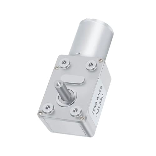 Moteur à engrenages métalliques JGY370 autobloquant 6V-24V à arbre court pour couple élevé