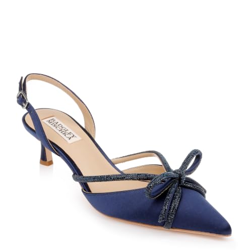 Image of Badgley Mischka Women's Angelina Slingback Kitten Heels