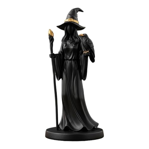 Statue de sorcière noire : transformez votre bibliothèque vide en espace d'art