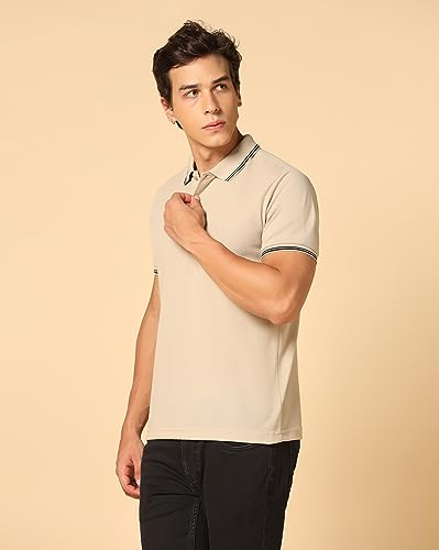 Image of INKKR Men's Solid Polo Collared Neck Stylish T-Shirt Combo