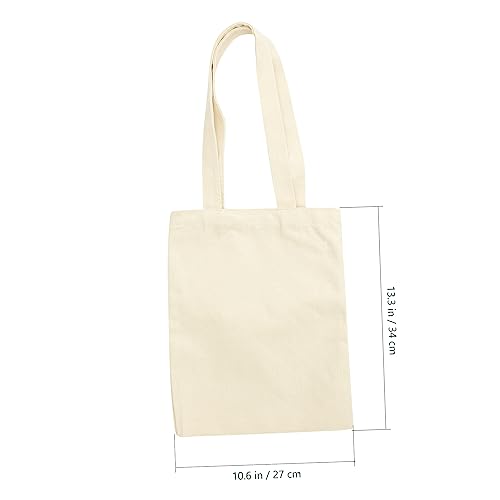 Healifty 6Pcs Reusable Sublimation Tote Bags Large Capacity Blank Canvas Handbags for School Groceries Travel and More Stylish Practical Design for Personalization2