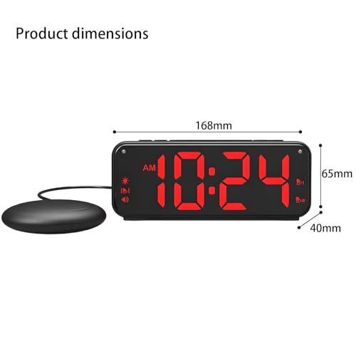 Double alarme vibrante avec shaker de lit et 4 variateurs d'intensité lumineuse - 4