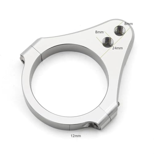 Support serrage fourche moto 45mm à haute rigidité pour amortisseur de direction stable