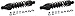 Progressive Suspension 444-4020B Black 13" Heavy Duty Big Mile Riders Rear Suspension Shock
