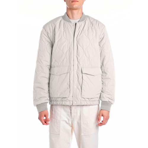 Replay M8450 Chaqueta, 013 Alabaster, XXL Hombres