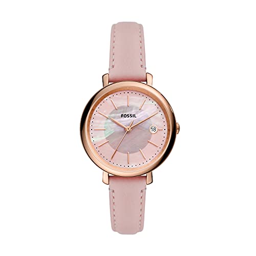 Fossil Women Analog Jacqueline Pink Leather Watch ES5092 (B08YWX4X14) Amazon Price History, Amazon Price Tracker