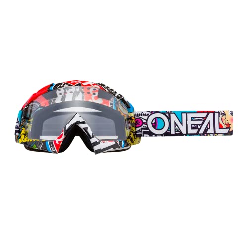 O'Neal | Recambios para gafas de Motocross | Moto MX Enduro | Diseño de montura moderno, lente de 1,2 mm 3D, 100% de protección UV | Gafas B10 | Crank Multi | Talla única