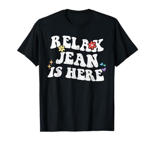 Retro Groovy Relax JEAN Is Here Funny Mother's Day Name