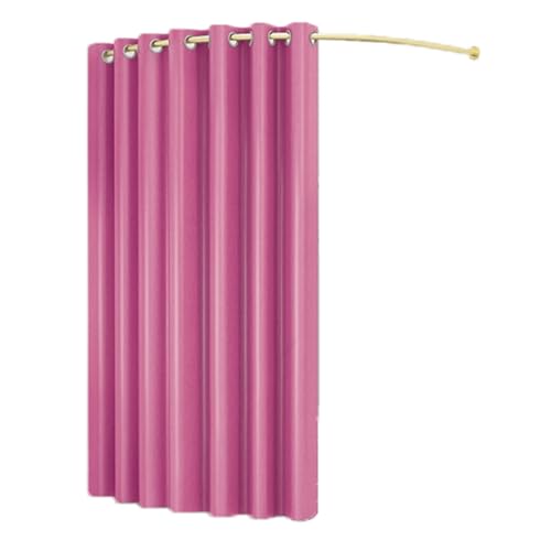 ARUNASO vestuarios Probador de Ropa en Esquina, montado en la Pared con Gancho for Cortina, probador extraíble, Usado en Centro Comercial probadores(Rose,100x200cm)