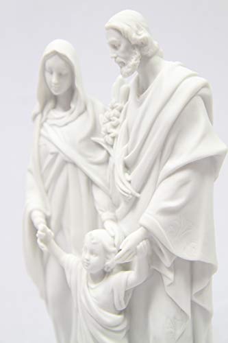 Estatua Religiosa Sagrada Familia 12" Mármol miniatura 6