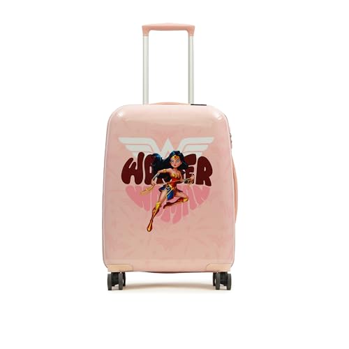 Image of YAYAVAR Princess Kids Trolley Suitcase - 65L | Hard-Sided Printed Cabin Luggage with 8 Wheels, Number Lock, Scratch Resistant, Lightweight Travel Bag (50cm)