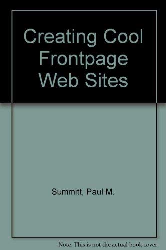 Creating Cool Web Pages with Microsoft Front Page