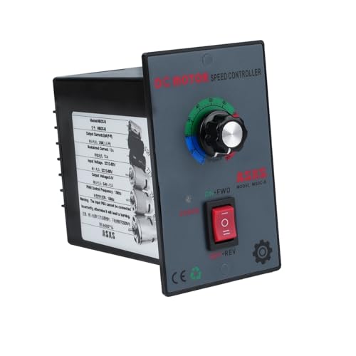 Wattive Drehzahlregler 12V - 60V, DC Motordrehzahlregler 12V 24V 36V 48V PWM Spannungsregler Einstellbarer, DC Bürstenmotorregler Vorwärts-/Rückwärtsfahrt Geschwindigkeitsregler Motor Speed Controller