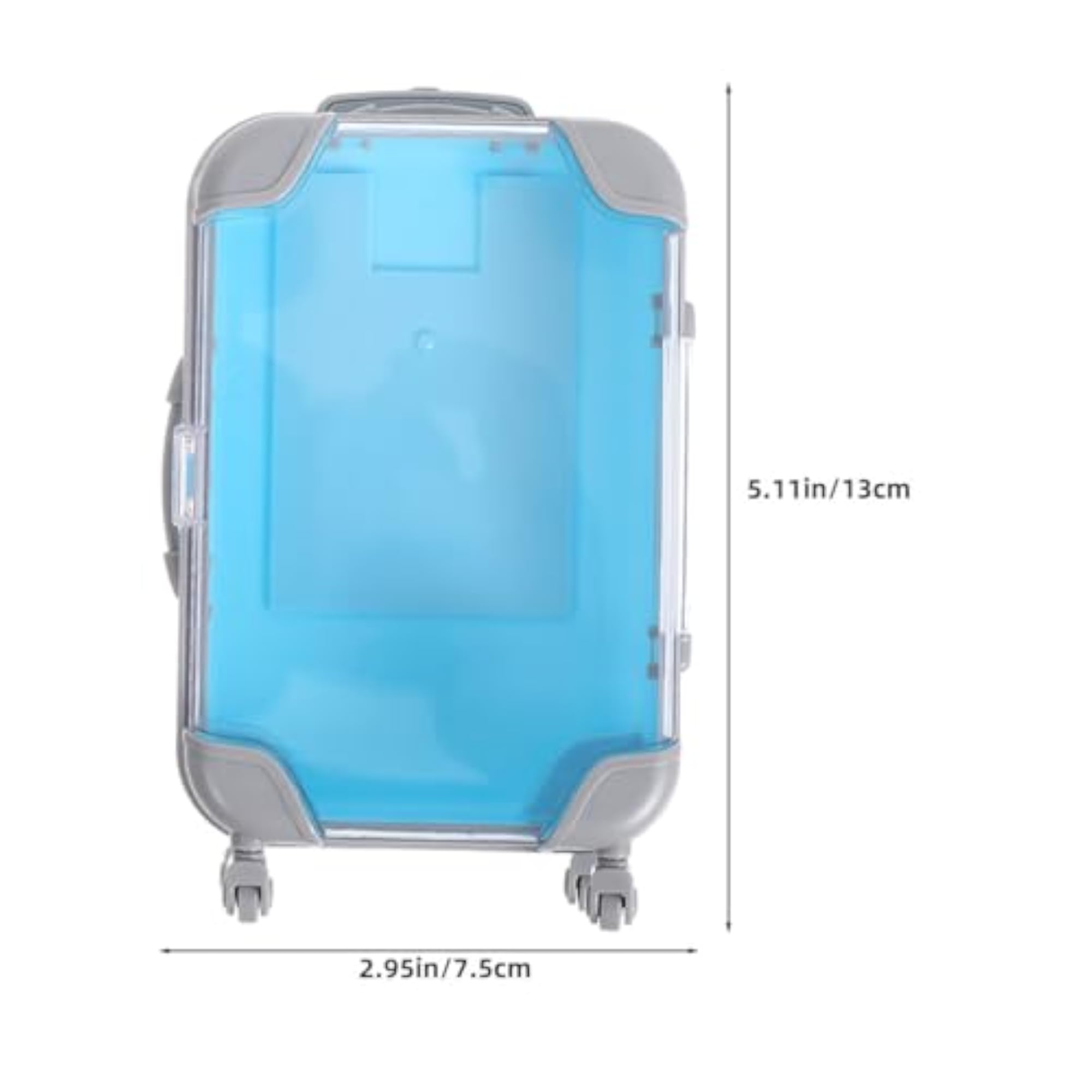 4pcs Mini Makeup Suitcase Lash Storage Boxes