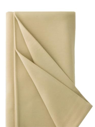 De Witte Engel - Tessuto in pelle di bambola colorato in jersey per viso e corpo - 25 x 80 cm (beige chiaro 116)