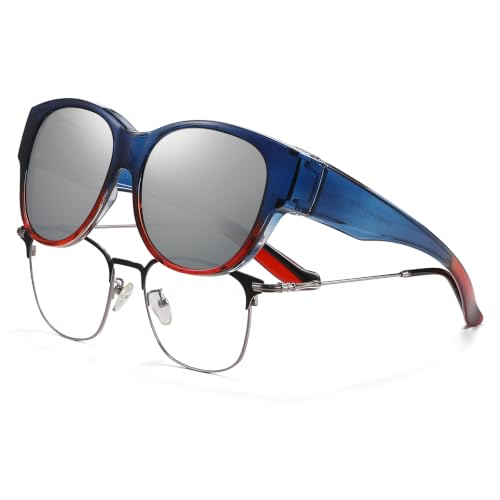 Image of HAOLOTA Fit Over Glasses Sunglasses for Women Polarized