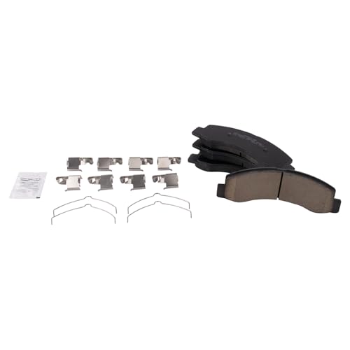 Image of TRQ Front Brake Pad & Rotor Kit with Chemical Kit Ceramic | For 2000-2002 Ford Excursion F-250 Super Duty F-350 Super Duty