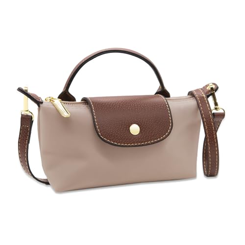 Dames Nylon Tassen Met Meerdere Rits Tote Handtassen Casual Schoudertassen Waterdichte Crossbody Tassen   Color  Purple