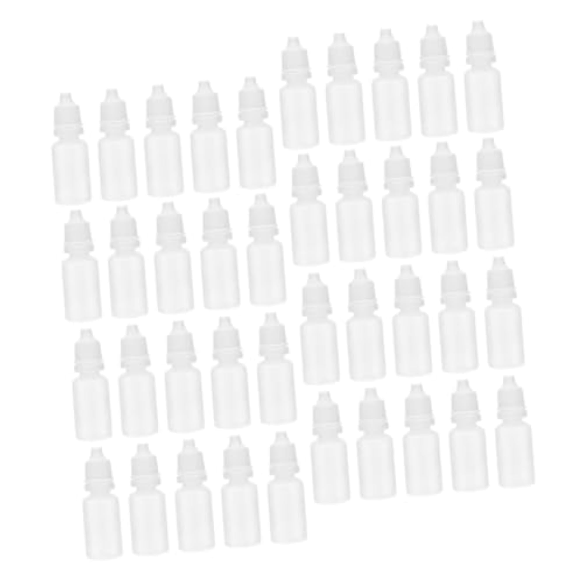 60pcs Transparent Squeezable Eye Dropper Bottles