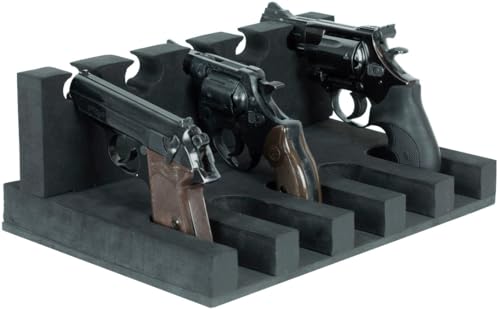 Burg-Wächter Kurzwaffenhalterung für Tresor, Waffenhalter für bis zu 5 Kurzwaffen, Stabiler Schaumstoff, KWH 5, Schwarz