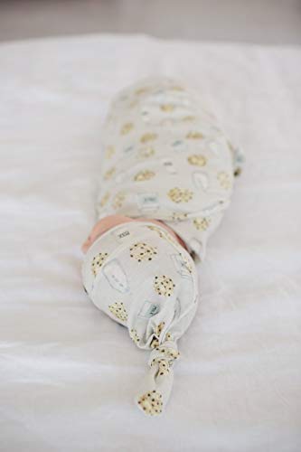 Copper Pearl Baby Beanie Hat Top Knot Stretchy Soft Chip #TOP2