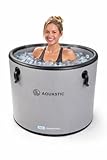 AQUASTIC BrrFree Eisbadewanne 382l – Cold Plunge Becken für Kältetraining & Regeneration – Hochstabile Drop-Stitch Konstruktion – Outdoor für Garten & Terrasse