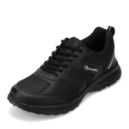 [ランタシア] 軽量レースアップスニーカー RT-7556 メンズ ブラック 26.5 cm 2E