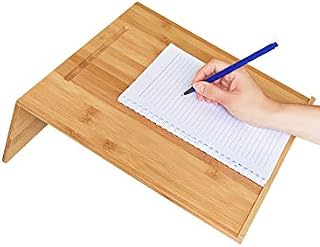 Yangtastic® Foldable Bamboo Writing Slope Complete with Cotton Carry Bag | Ergonomic Slanting Stand Board with Handle, Pen Holder, Anti-Slip Border for Children Kids Adults