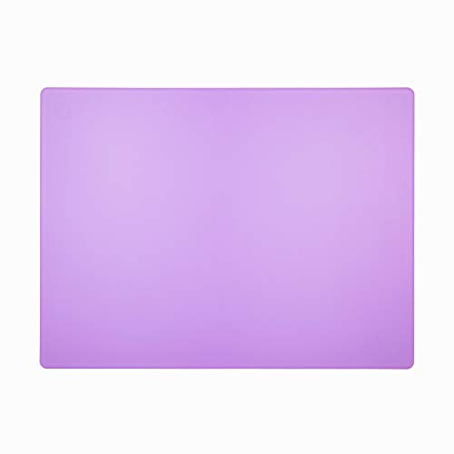 Extra Large 24 x 18 Purple Cutting Board for Allergens and Food Allergies - 1/2" Thick Plastic HDPP for Commercial Kitchens and Restaurants, NSF